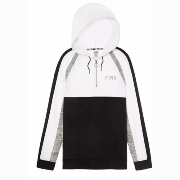 faux fur campus half zip pullover